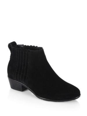 Jack Rogers Liddy Waterproof Suede Ankle Booties