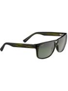 Maui Jim Waterways Marbled Polarized Rectangular Sunglasses