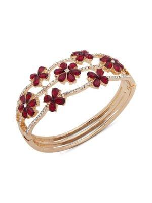 Anne Klein Floral Pave Bracelet
