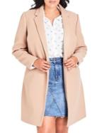 City Chic Plus Well Tailored Relaxed-fit Coat