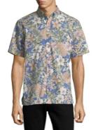 Black Brown Short-sleeve Hawaiian Shirt