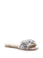 Botkier New York Marilyn Striped Bow Slides