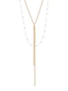 Design Lab Lord & Taylor Two-tiered Chainklink And Y-necklace