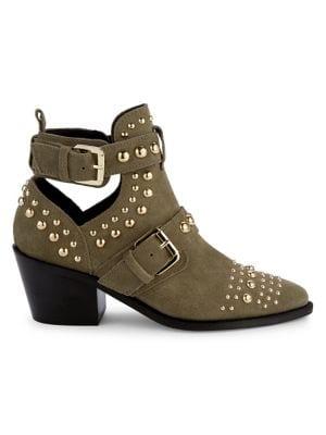 Kurt Geiger London Sybil Studded Suede Booties