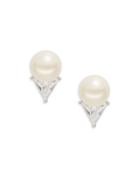 Kate Spade New York Faux Pearl And Crystal Stud Earrings