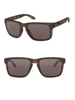Oakley 59mm Tortoiseshell Rectangular Sunglasses
