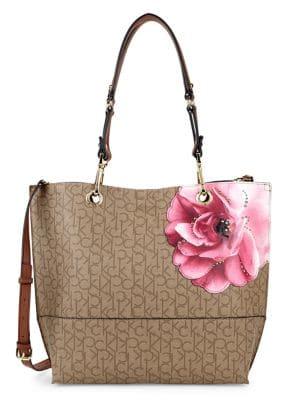 Calvin Klein Sonoma Signature Embellished Floral Tote