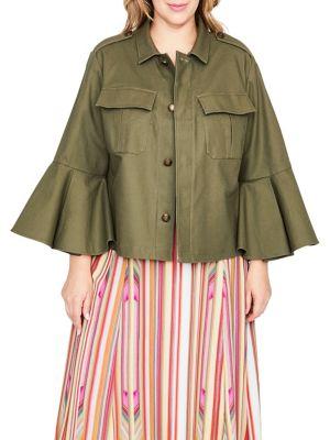 Rachel Rachel Roy Plus Bell-sleeve Utility Jacket