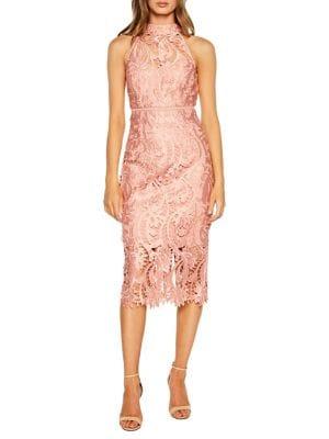 Bardot Isa Lace Midi Dress