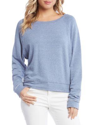 Karen Kane Raglan-sleeve Chambray Pullover