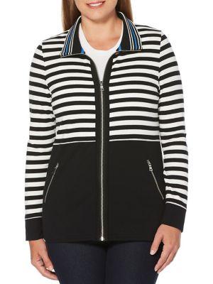 Rafaella Petite Colorblock Cotton Jacket