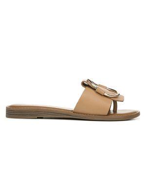Franco Sarto Gretel Leather & Calf Hair Slides