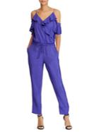 Lauren Ralph Lauren Twill Cold-shoulder Jumpsuit