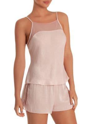 Midnight Bakery Cleo Mesh Two-piece Camisole & Shorts Set