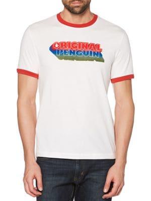 Original Penguin Original Drop Shadow Cotton Ringer Tee
