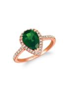 Le Vian 14k Strawberry Gold? Pistachio Diopside? & Nude Diamonds&trade; Pear Stone Ring