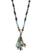 Lauren Ralph Lauren Fashion Semi-precious Beaded Tassel Necklace