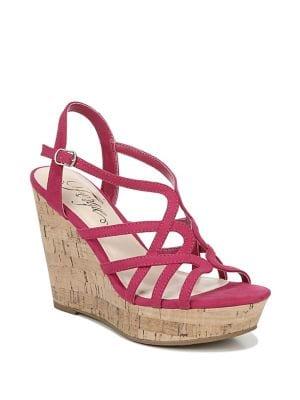 Fergie Villa Crisscross Wedge Sandals