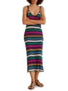 Mango Stripe Midi Sheath Dress