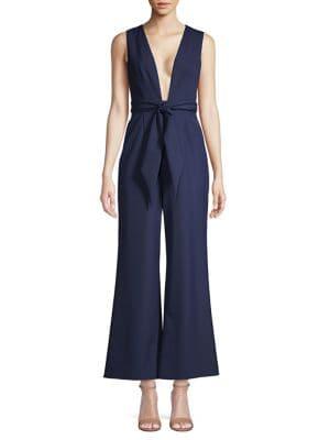 Finders Tied Deep-v Jumpsuit