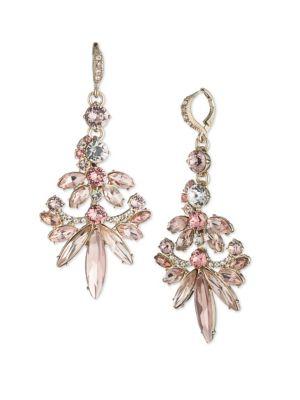 Givenchy Multi-stone Goldtone Drop Earrings