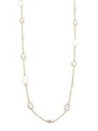 Design Lab Mother-of-pearl And Crystal Station Necklace