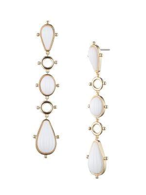 Trina By Trina Turk Vintage Moment Goldtone & Resin Linear Drop Earrings