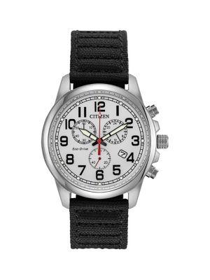 Citizen Garrison Stainless Steel & Strap Watch