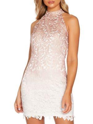 Quiz Ombre Crocheted Mini Bodycon Dress