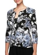 Alex Evenings Plus Floral Jacket And Camisole Twin Set