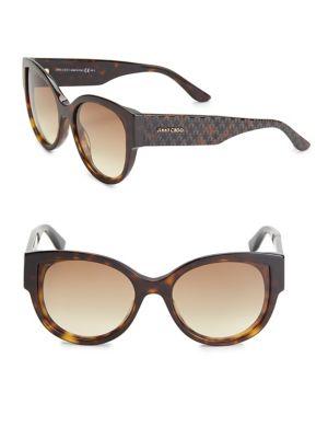 Jimmy Choo 50mm Round Groove Sunglasses