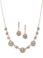 Givenchy Goldtone & Crystal Necklace & Earrings Set