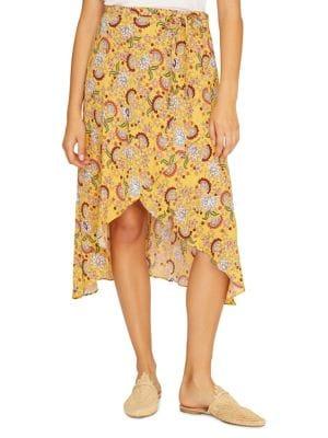 Sanctuary Jamie Faux Wrap Midi Skirt