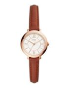 Fossil Jacqueline Three-hand Terracotta Leather Watch