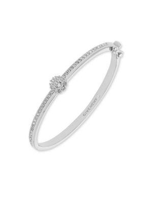 Givenchy Small Flower Crystal Bangle Bracelet