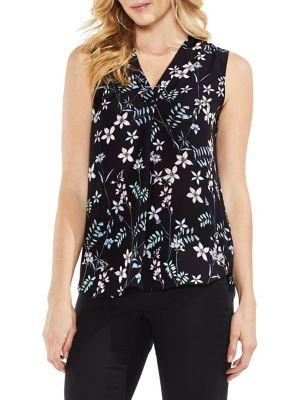 Vince Camuto Botanical-print Top