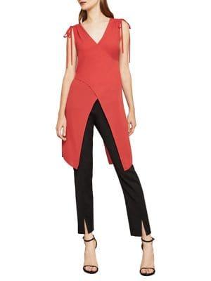 Bcbgmaxazria Sleeveless Crisscross Drape Top