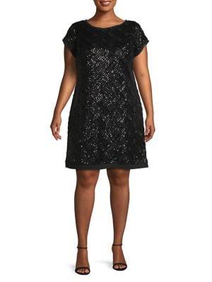 Eliza J Plus Sequined Sheath Dress