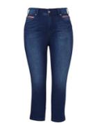 Melissa Mccarthy Seven7 Tapered Six-pocket Jeans