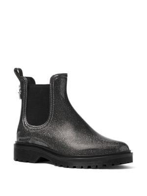Michael Michael Kors Tipton Metallic Rain Booties