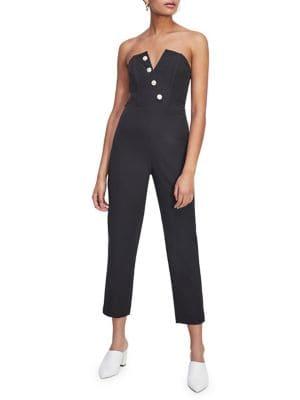 Miss Selfridge Bandeau Pearl Jumpsuit
