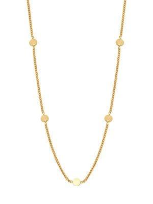 Dogeared Multi-disc Long Goldplated Necklace