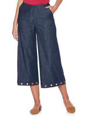 Rafaella Cropped Wide-leg Trousers