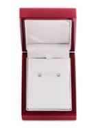 Lord & Taylor Diamond And 14k White Gold Stud Earrings,0.33 Tcw