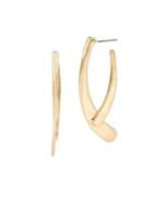 Robert Lee Morris Collection Goldtone Wishbone Drop Earrings