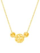 Lord & Taylor Open Ball Heart Necklace