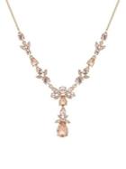 Givenchy Goldtone And Stellux Crystal Pendant Necklace