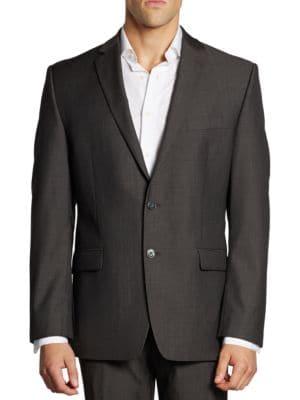 Calvin Klein Mini Herringbone Wool Suit Jacket