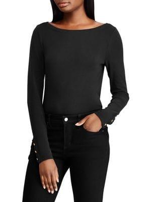 Lauren Ralph Lauren Ruffled Long-sleeve Top