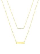 Lord & Taylor 14k Yellow Goldplated Sterling Silver & Crystal Double Layered Necklace